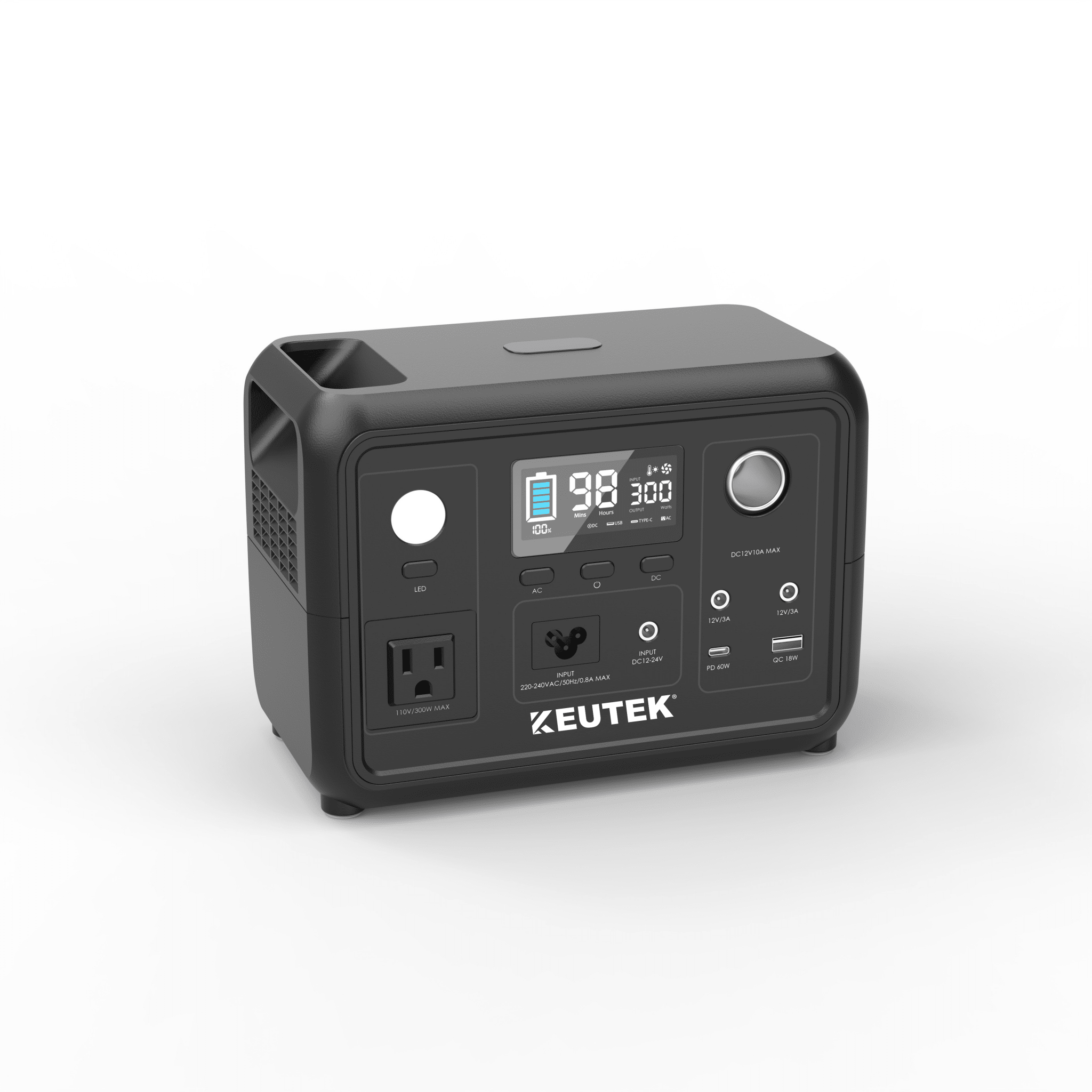 300W LiFePO4 Portable Power Station – 80,000mAh