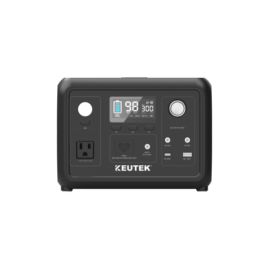 300W Portable Power Station Max (LiFePO₄, 600W Peak) - KEUTEK