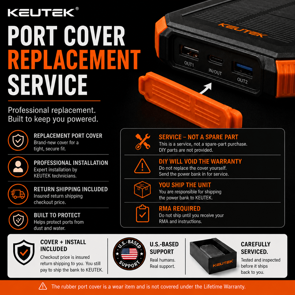 KEUTEK Port Cover Replacement Service - KEUTEK