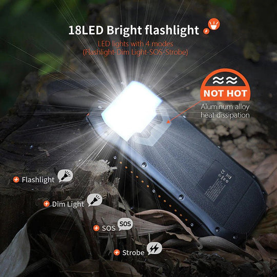 Portable Solar Power Bank (26800mAh - 99Wh) - KEUTEK