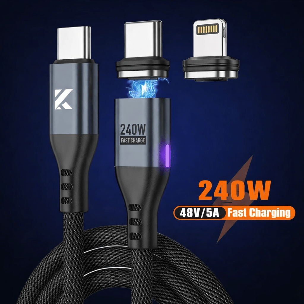 🔴 ProSeries Max (240W) Cable + 78W Car Charger (+2 Tips) - KEUTEK