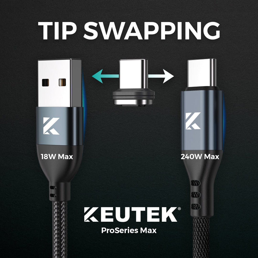 🔴 ProSeries Max Fast Charging Cable (+2 Tips) - KEUTEK