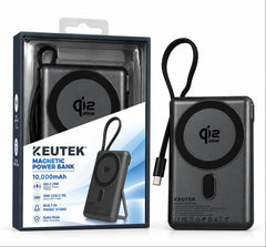 Magnetic Power Bank (10,000mAh - 38.5Wh - Qi2.2) - KEUTEK