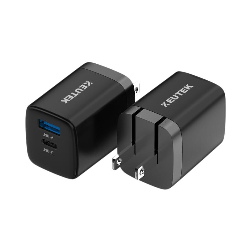 38W Fast Wall Charger with 20W PD + 18W QC 3.0 - KEUTEK