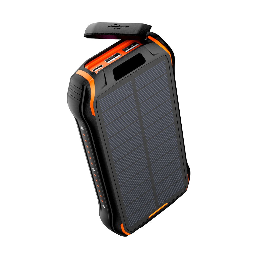 26800mAh Solar Power Bank Portable Charger, Waterproof Solar Charger with  Suction Cup Mount, Solar Battery Pack with Three Modes Flashlight-Steady/  SOS/ Strobe, Solar Phone Charger for iPhone, Android 