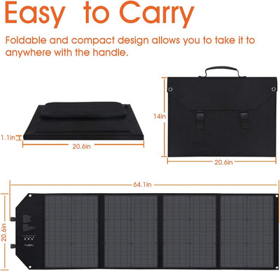 High Capacity Portable Solar Panel (100W) - KEUTEK
